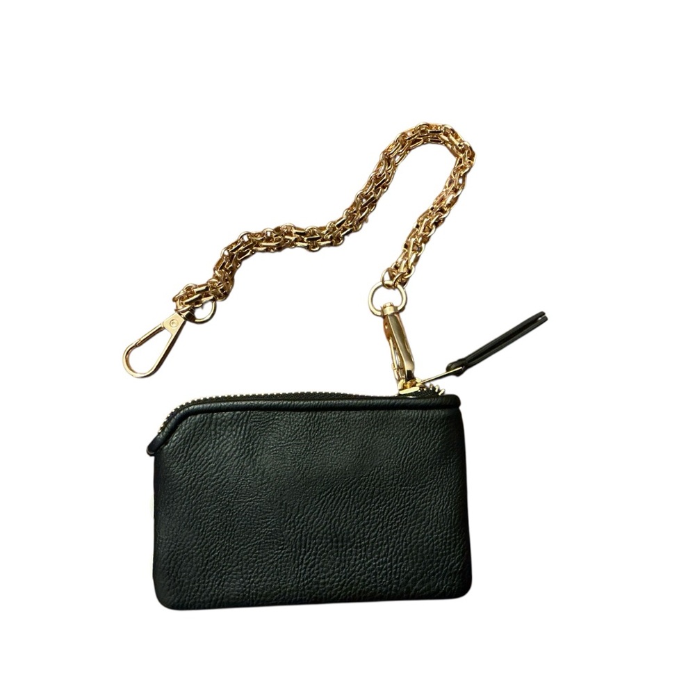 Universal Thread Black and White Checker Money Pouch with Detatchable Gold Chain - Picture 12 of 16